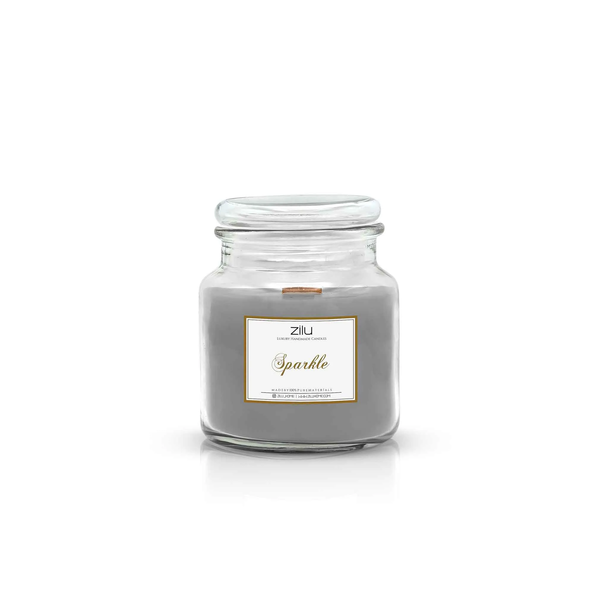 شمع-اسپارکل-متوسط-طوسی