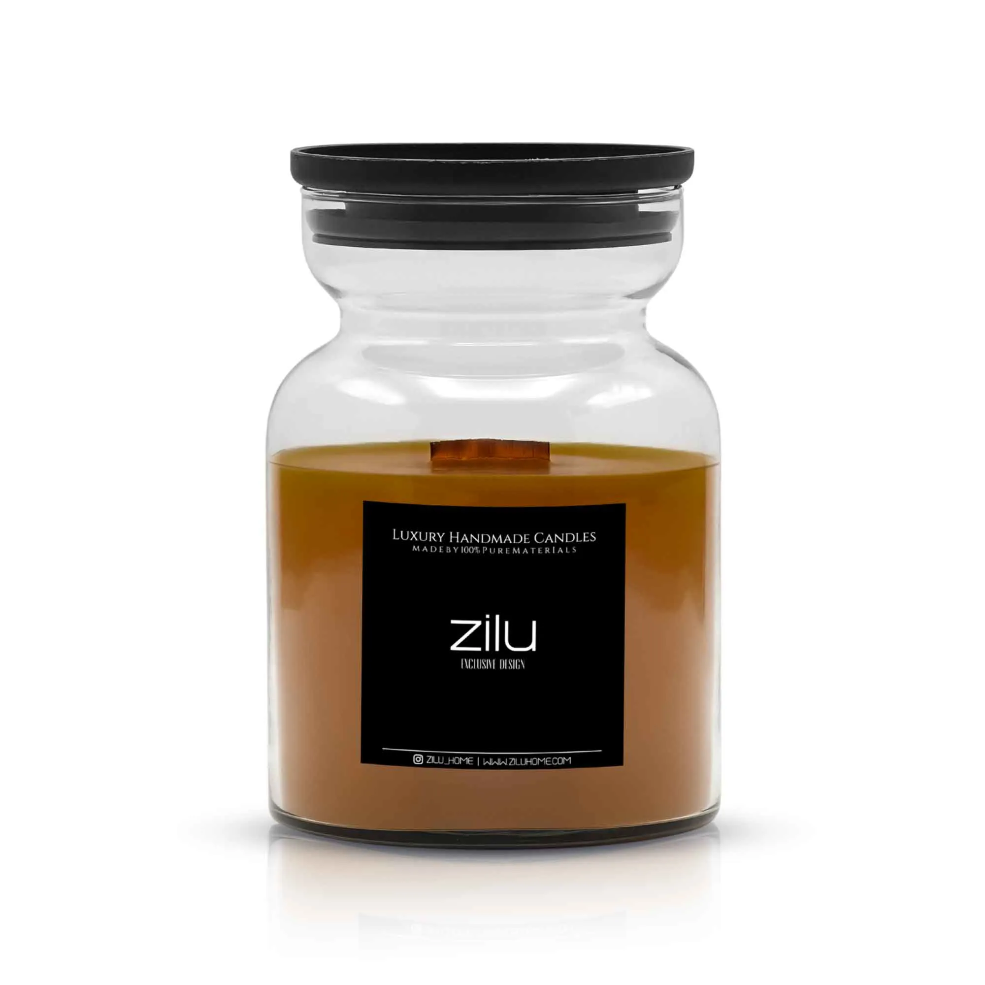 شمع-کلاسیک-بزرگ-قهوه-ای