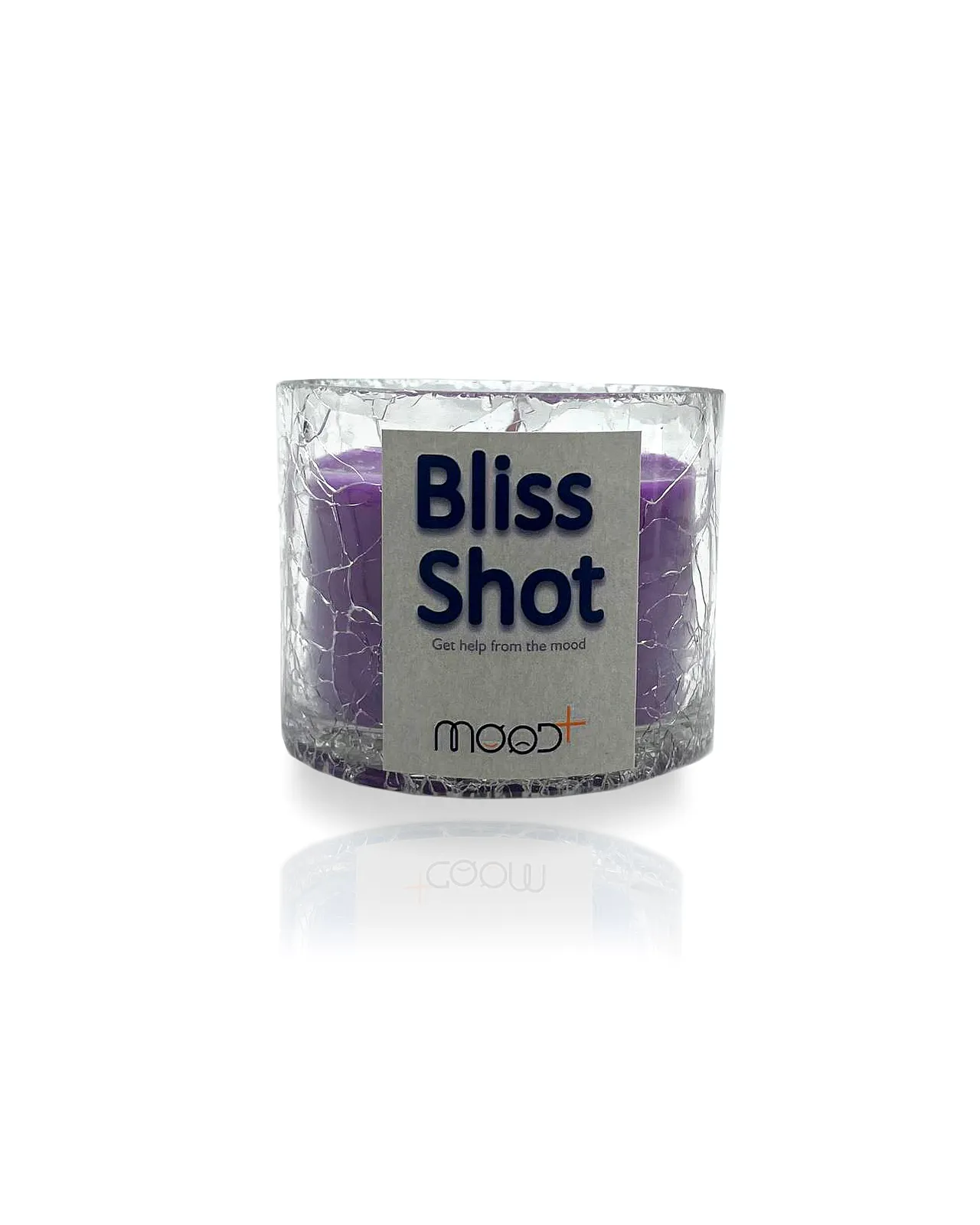 شمع شیشه‌ای Mood مدل Bliss Shot بنفش