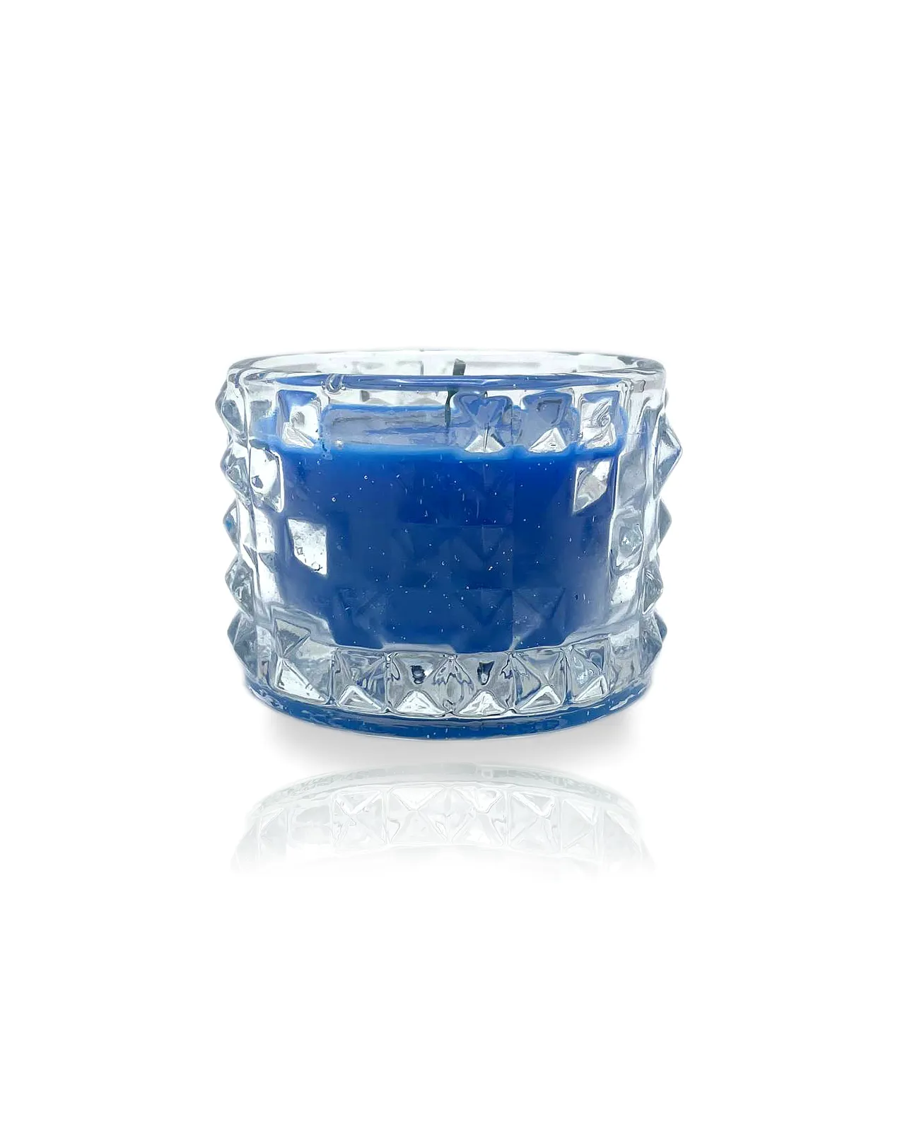 شمع شیشه‌ای Mood مدل Vibe Shot آبی