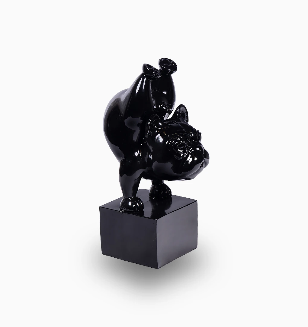 مجسمه سگ یوگا براق