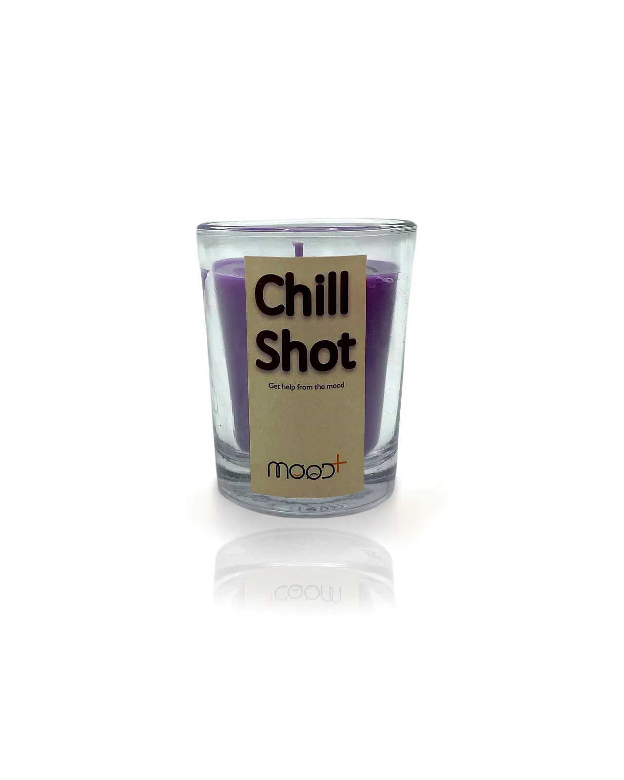 شمع شیشه‌ای Mood مدل Chill Shot بنفش