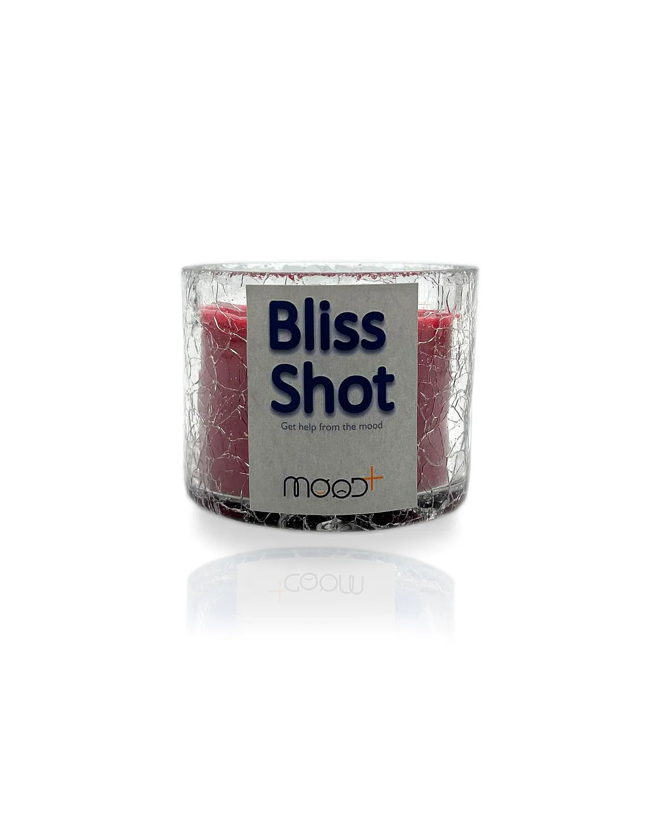 شمع شیشه‌ای Mood مدل Bliss Shot قرمز