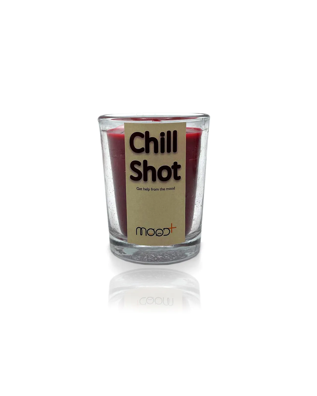 شمع شیشه‌ای Mood مدل Chill Shot قرمز