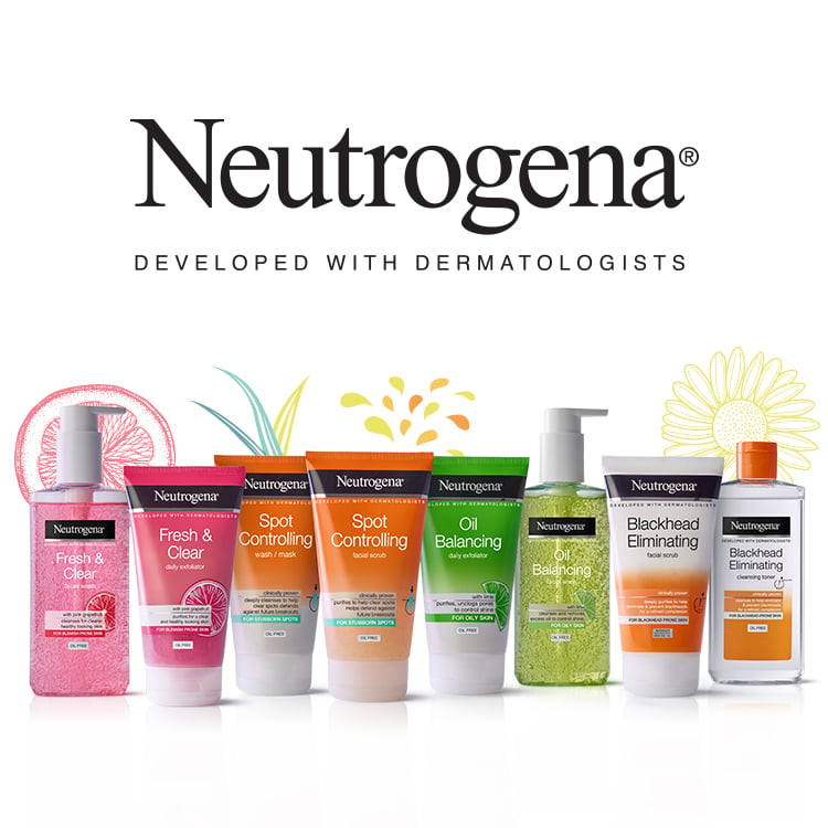 معرفی برند و اینفوگرافیک آشنایی با محصولات neutrogena