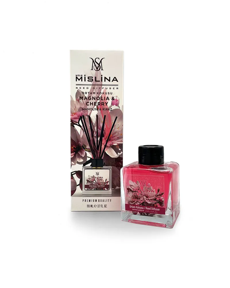 خوشبوکننده هوا MISLINA حجم 100 میل رایحه MAGNOLIA AND CHERRY صورتی