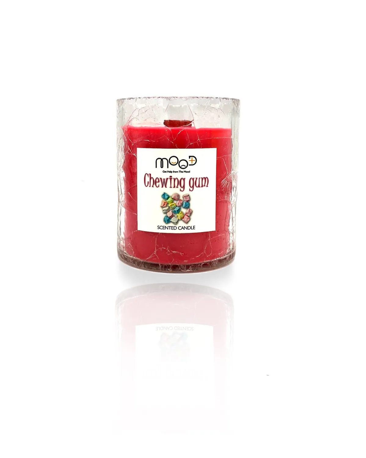 شمع شیشه ای ترک متوسط MOOD مدل ELIXIR صورتی