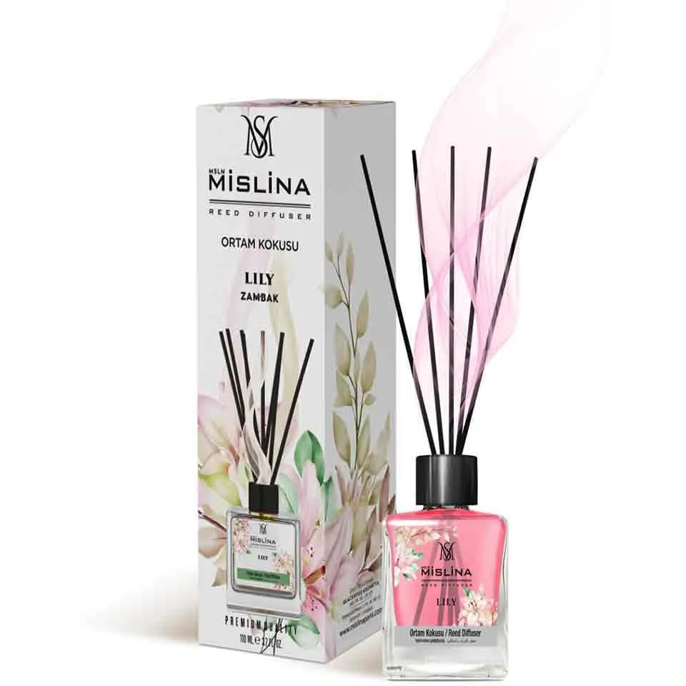 خوشبو کننده هوا MISLINA حجم 110ML با رایحه LILY رنگی