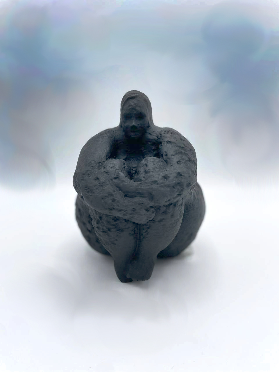 مجسمه دختر تپل مدل 1 مشکی