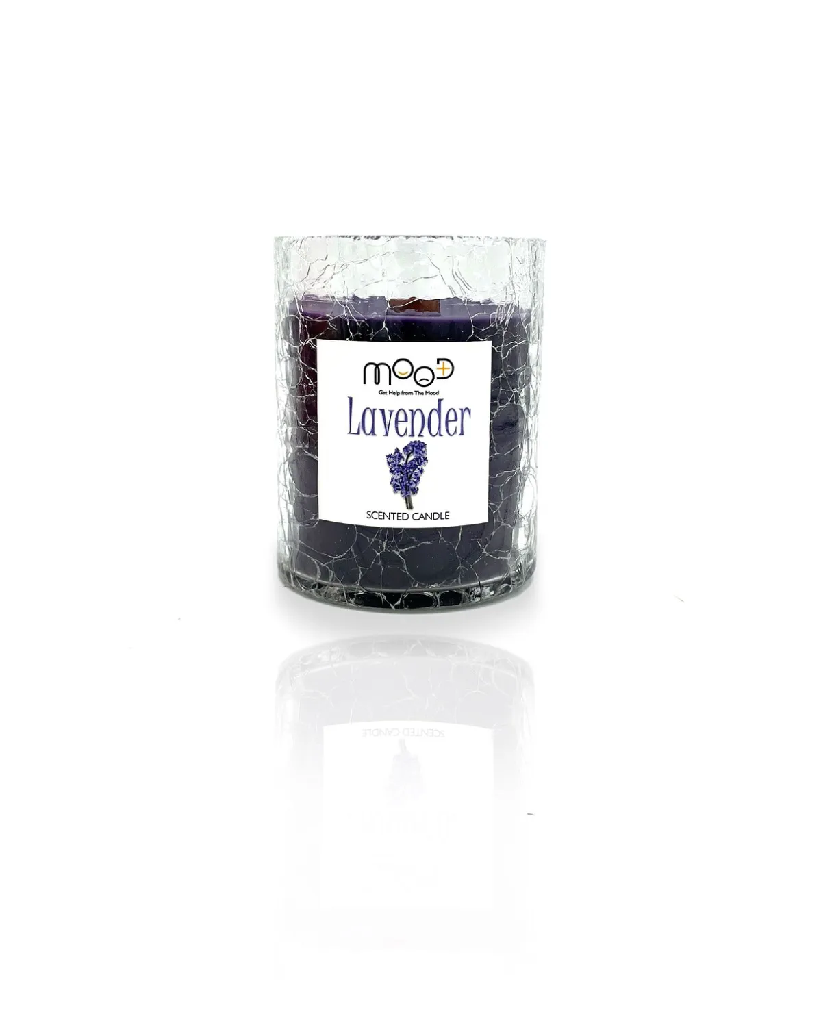 شمع شیشه ای ترک متوسط MOOD مدل ELIXIR بنفش